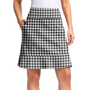 Womens Knee Length Skort High Waist Athletic Tennis Golf Skirt with Pockets Summ